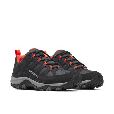 Wanderschuh MERRELL "ACCENTOR 4 SPORT GORE-TEX", Herren, Gr. 43, schwarz (schwarz, firetail), Leder, Schuhe Wanderschuh, wasserdicht dank Gore-Tex Membrane