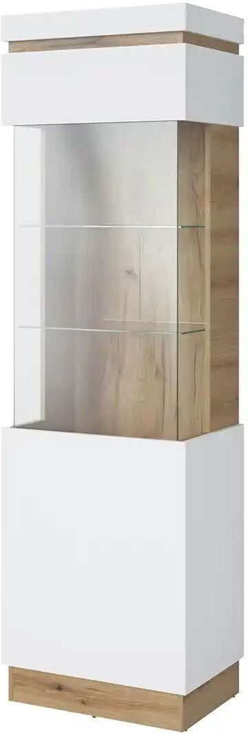 Höffner Vitrine  Caorle ¦ weiß ¦ Maße (cm): B: 60 H: 201 T: 40.0