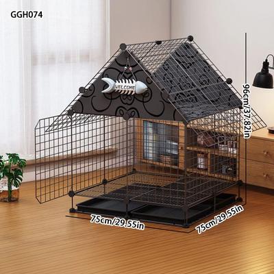 Inspire Essentials Large Multi Level Cat Villa Cage With Climbing Frame 1