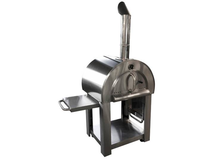 Nouvel Pizzaofen, Chromfarben, Metall, 79x181x79 cm, Grillen, Grills