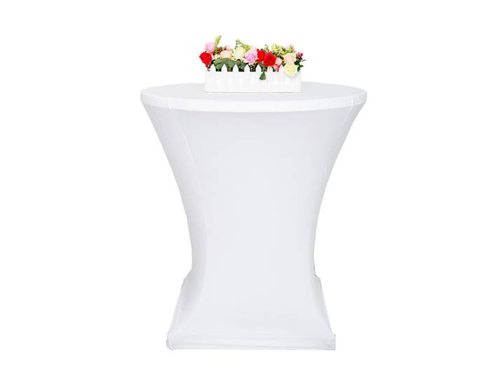 Tischdecke für Bistrotische 70 - 75 cm weiss