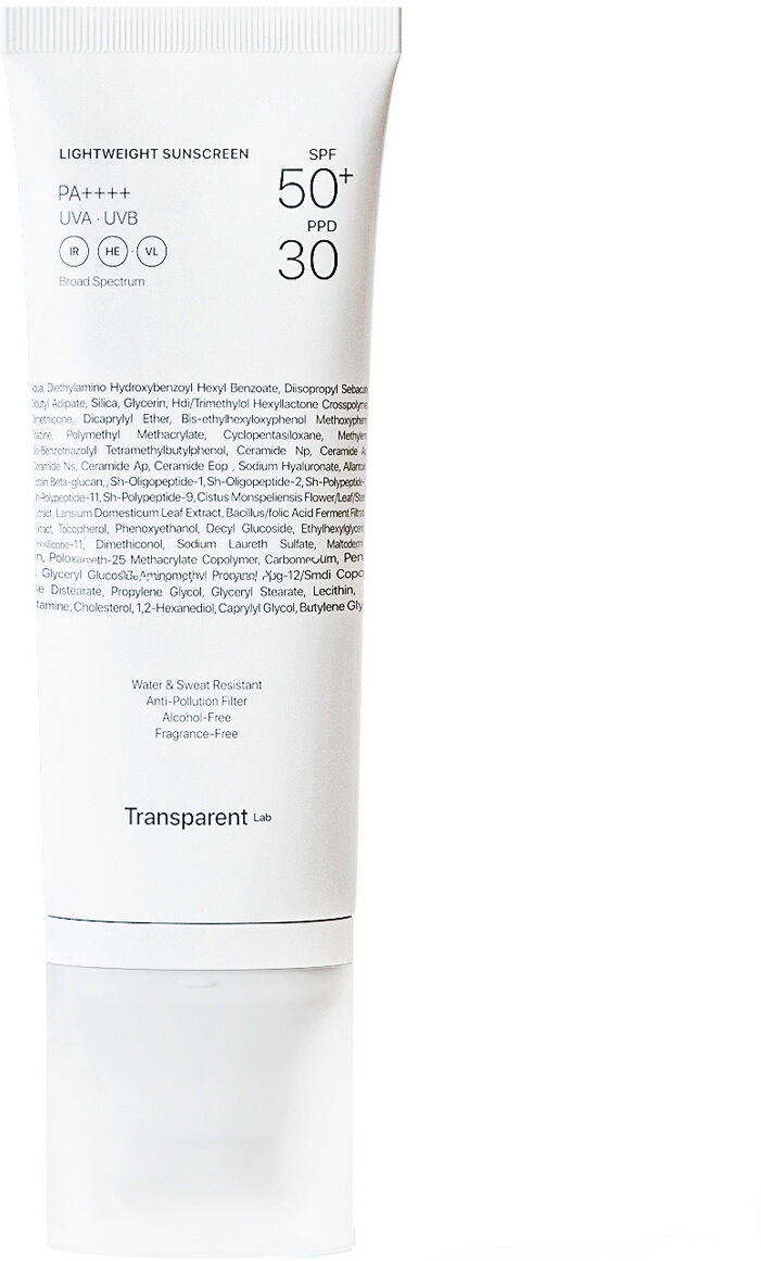 100ml Transparent Lab Lightweight Sunscreen SPF50+
