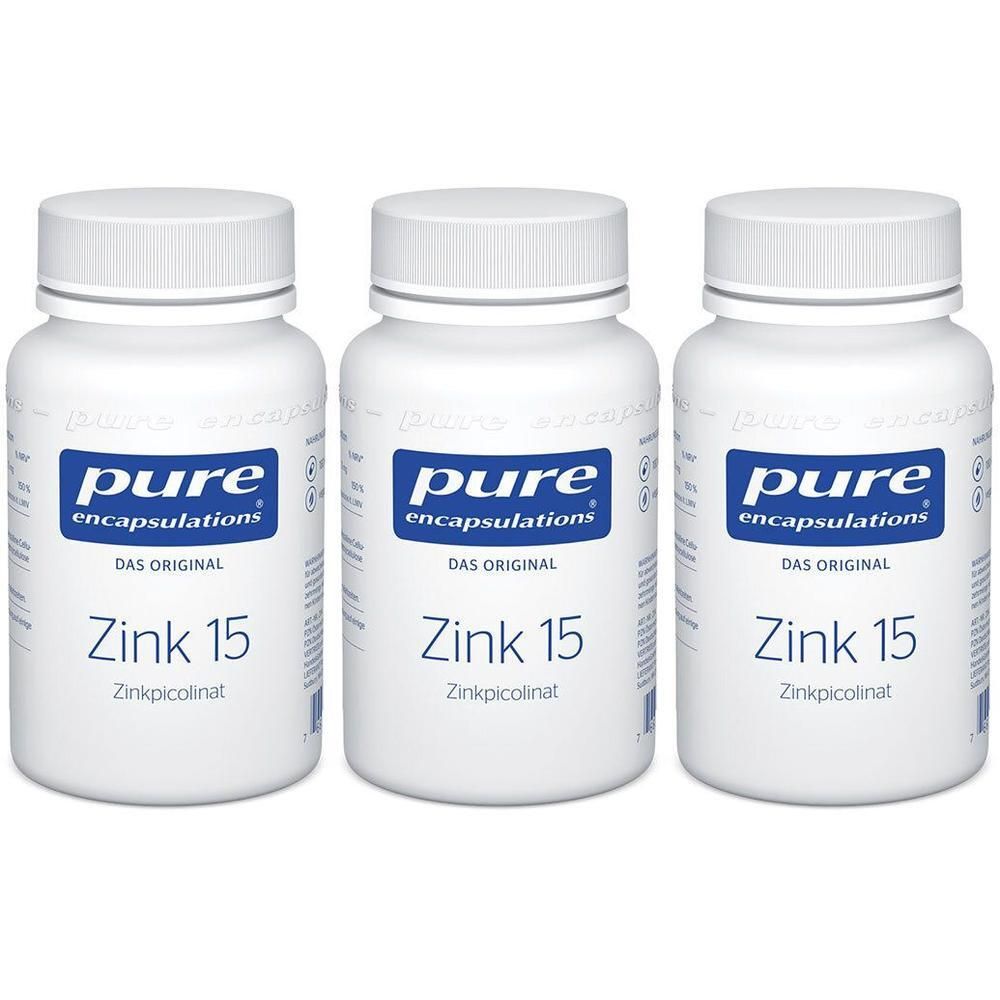 Pure Encapsulations Zink 15 Zinkpicolinat Kapseln x3 3x180 St