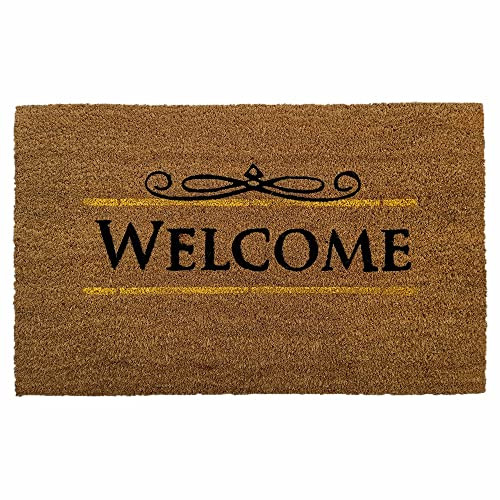 Vivol Kokos deurmat Welcome 50x80 cm - antislip en stofvrij