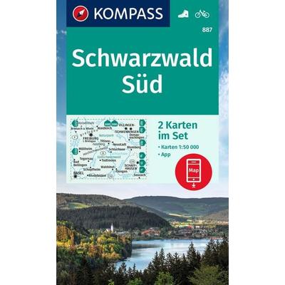 KOMPASS Wanderkarten-Set 887 Schwarzwald Süd (2 Karten) 1:50.000, Sonstige von , KOMPASS Freytag & Berndt, 978-3-99121-457-1