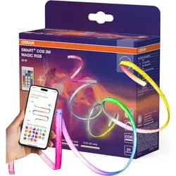 3M OSRAM Smart+ WiFi Flex LED-Streifen COB Magic RGB Remote Control Indoor IP20 - WiFi- und Fernbedienungssteuerung möglich - Anschluß an Netzspannung mit Stecker