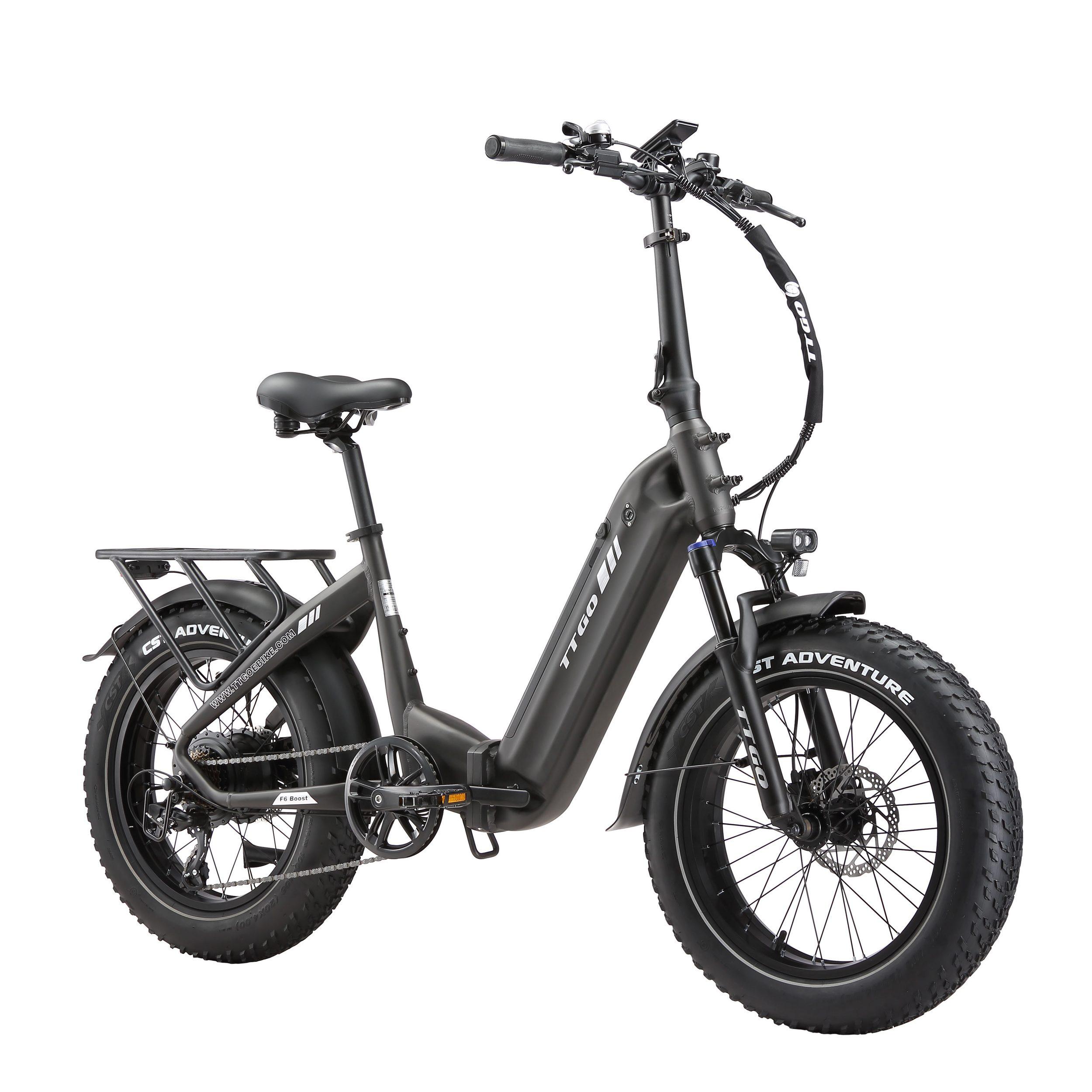 E-Bike Klapprad 20x4 Zoll, 70Nm Hinterradmotor, 140km, F6B, Drehmomentsensor 7 Gang SHIMANO, Kettenschaltung, Heckmotor, 864 Wh, MAX. 150kg