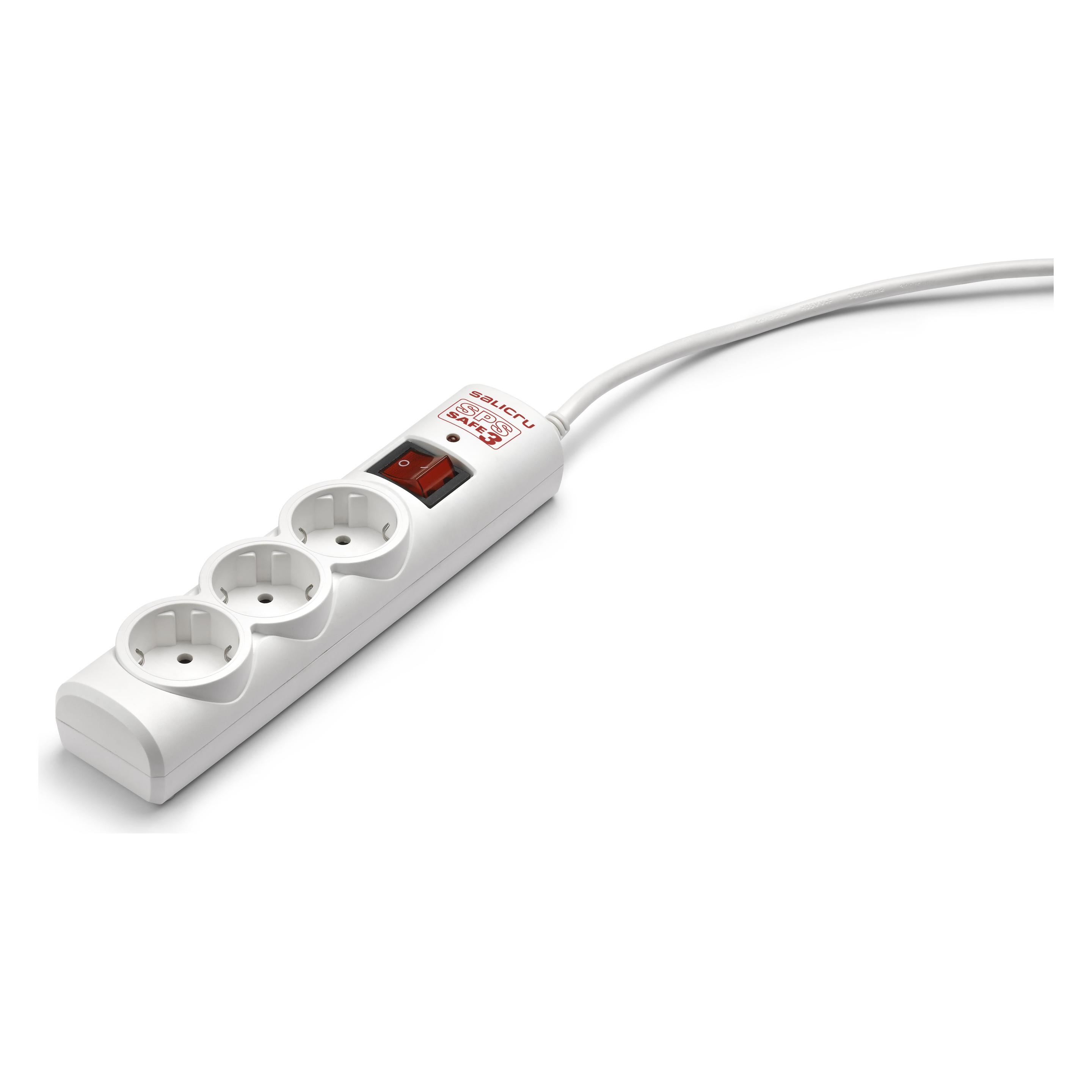 Salicru SPS Safe 3 Active electrical protectors (3x, CEE 7/3, CEE 7/5, Typ 11, Typ 12, Typ 13, Typ 15, Typ 23, Typ 25, 1.50 m) (680BA00001)