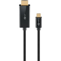 USB Adapterkabel, USB-C Stecker > HDMI Stecker, 4K / 60Hz schwarz, 1 Meter