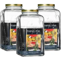 EINMACHGLÄSER Homemade transparent 5 l 3er Set