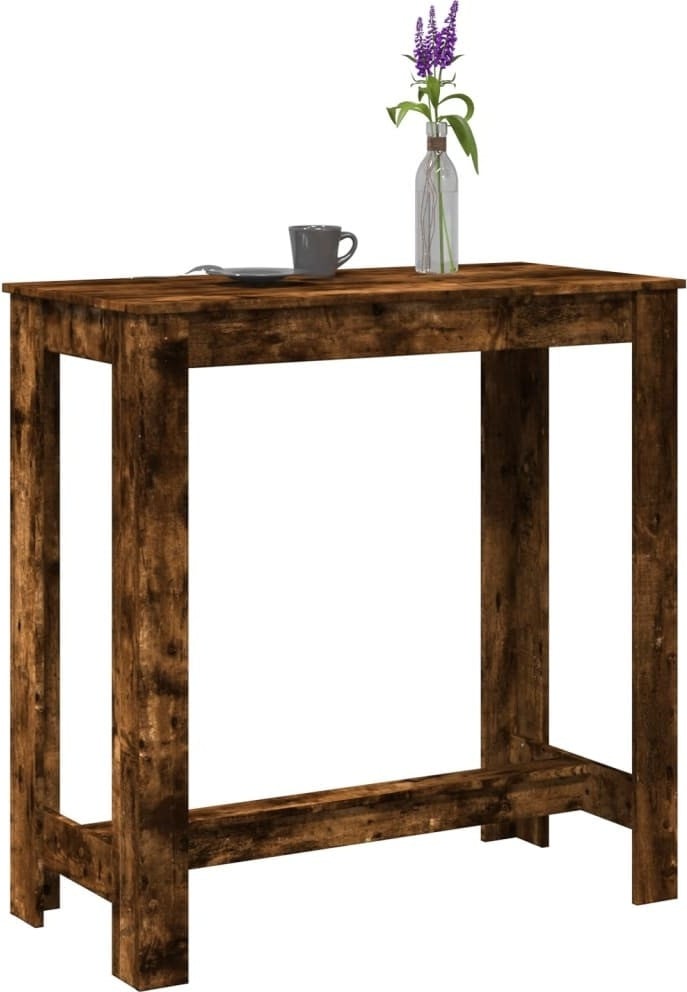 Maison Exclusive Barkruk van gerookt eikenhout, B/D/H: 102 x 50 x 103,5 cm