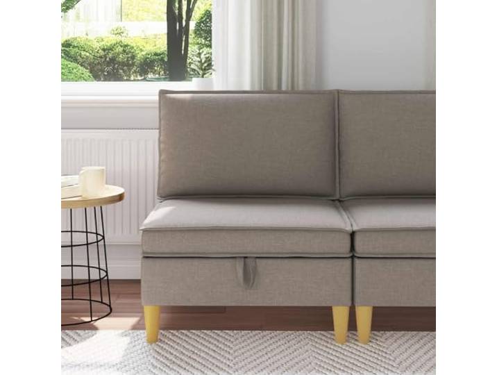 YUTAASU Stauraum Ottoman mit Holzrahmen Quadratische Form, Schaumstoffpolsterung, pflegeleichte Oberfläche, Sitzwürfel für Wohnzimmer