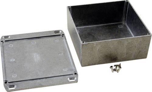 Hammond Electronics 1590KKFL Universal-Gehäuse 125 x 125 x 56 Aluminium Natur 1St.