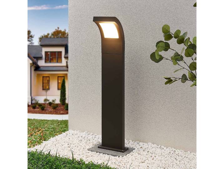 LED Wegeleuchte Advik Arcchio, schwarz, Aluminium, Modern, LED Außenleuchte