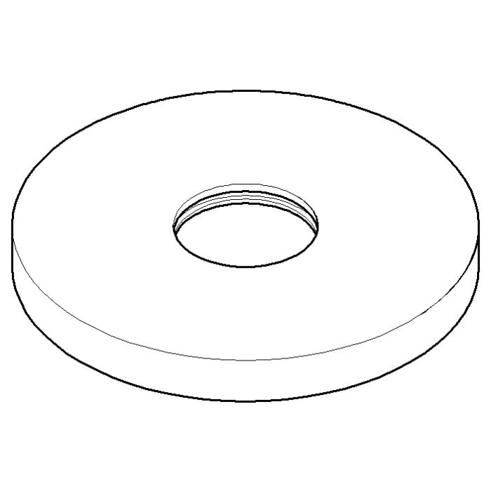 Dornbracht Rosette Schub 2-3 Wege DA 092789104-00 100 x 95 x 10_chrom
