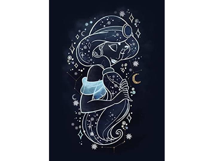 Komar Jasmin Stars - Taille : 50 x 70 cm - Décoration murale - Affiche d'art (sans cadre) Disney