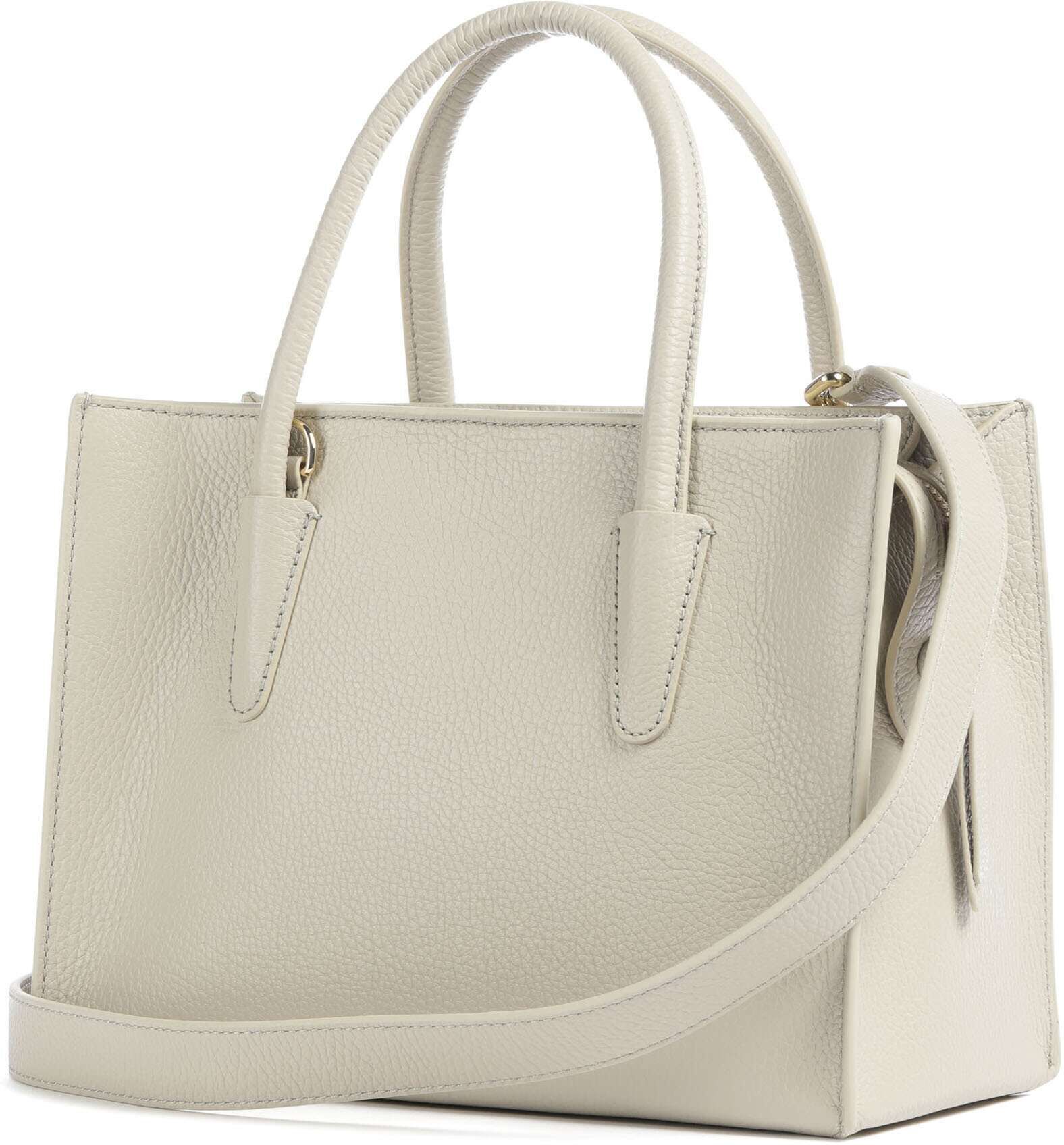 Coccinelle Myrtha Handtasche aus Leder, beige