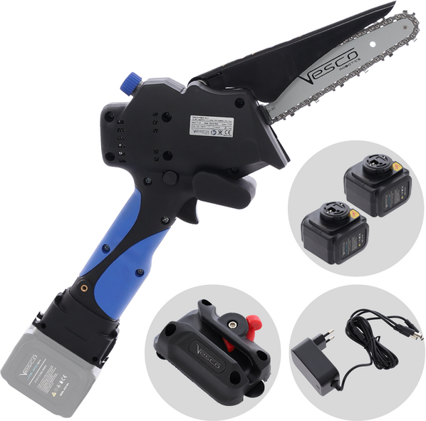 Vesco X150 - Élagueuse manuelle à batterie - 2 batteries de 21,6V 2,5Ah