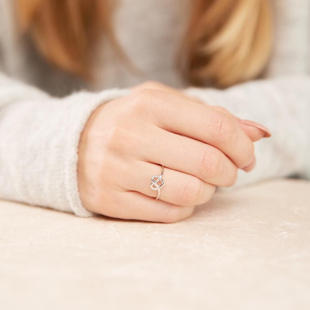 lanii Ring Herz aus Sterlingsilber