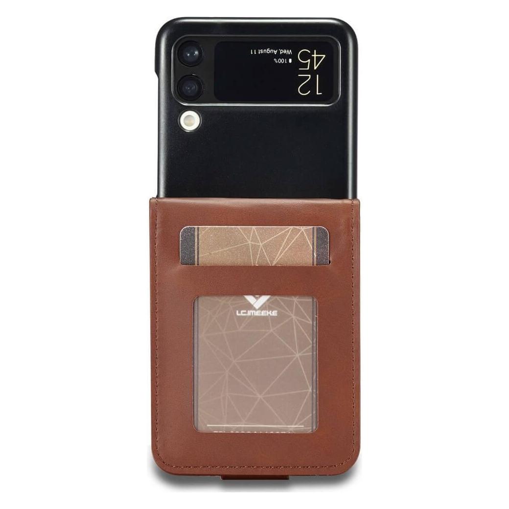Cover-Discount Galaxy Z Flip4 5G - Klappbare Schutzhülle dunkelbraun (Samsung Galaxy Z Flip4) (660102144C)