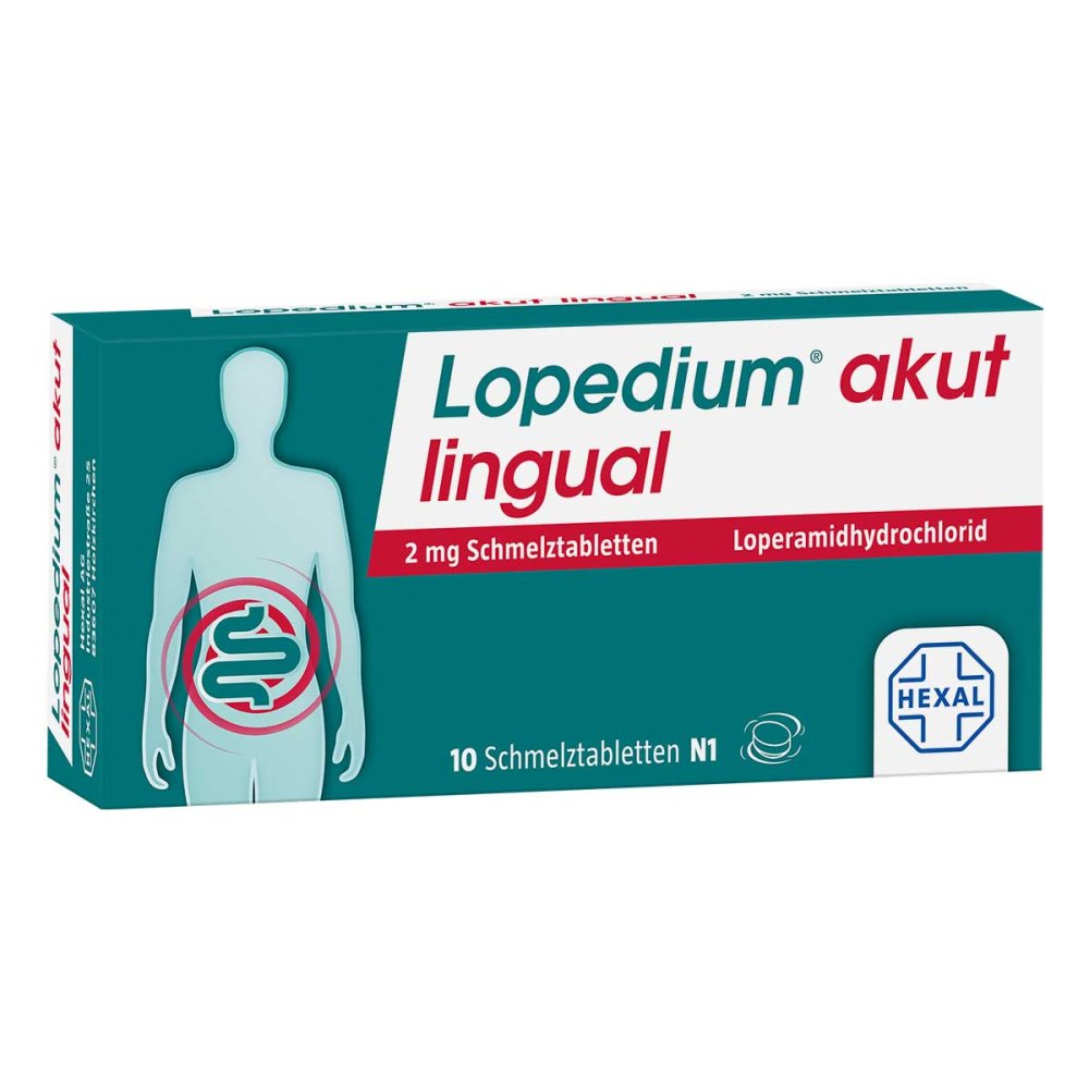Hexal AG Lopedium® akut lingual 2 mg Schmelztabletten 16891113