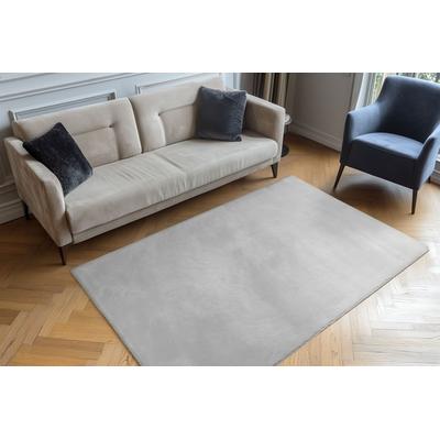 Fellteppich OBSESSION "Milestone 600", grau, B:120cm H:45mm L:170cm, Polyester, Teppiche, Fellteppich, Kunstfell, Uni Farben, weich & kuschelig, Wohnzimmer