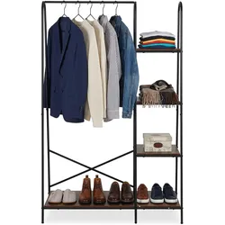 Relaxdays, Garderobe + Kleiderstange, Kleiderständer