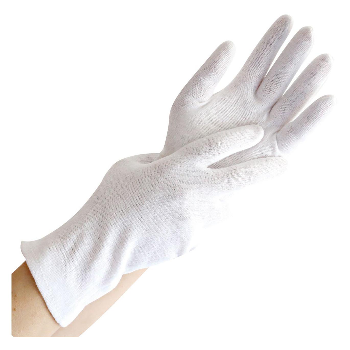 Hygostar Euronics Baumwoll-Handschuhe Weiss 12 Paar (L) (1308084)