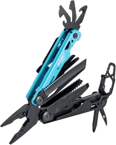 Hazet Multitool 2159-1 13-in-1 multifunctiongereedschap van roestvrij staal met heuptas