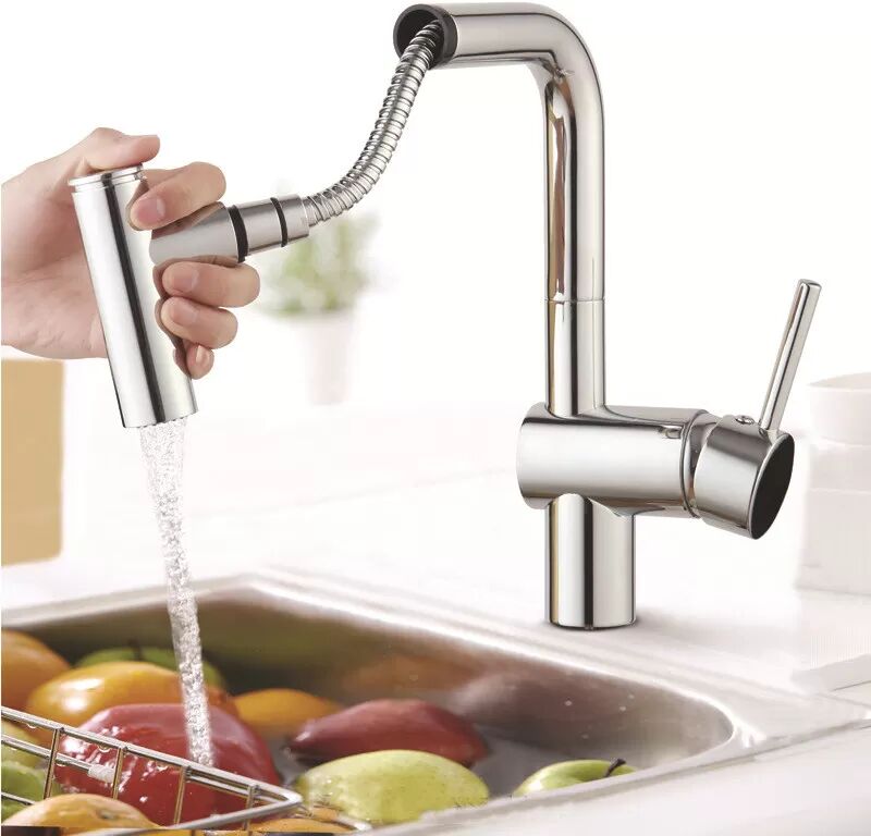 INF 2-Funktionen-Auszieh-Wasserhahn-Sprühkopf für Küchenspüle