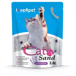 Silikon-Katzenstreu Sand Lavendel 3.8l