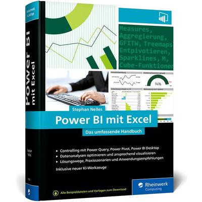 Power BI mit Excel, Gebundene Ausgabe von Stephan Nelles, Rheinwerk, 978-3-367-10193-1