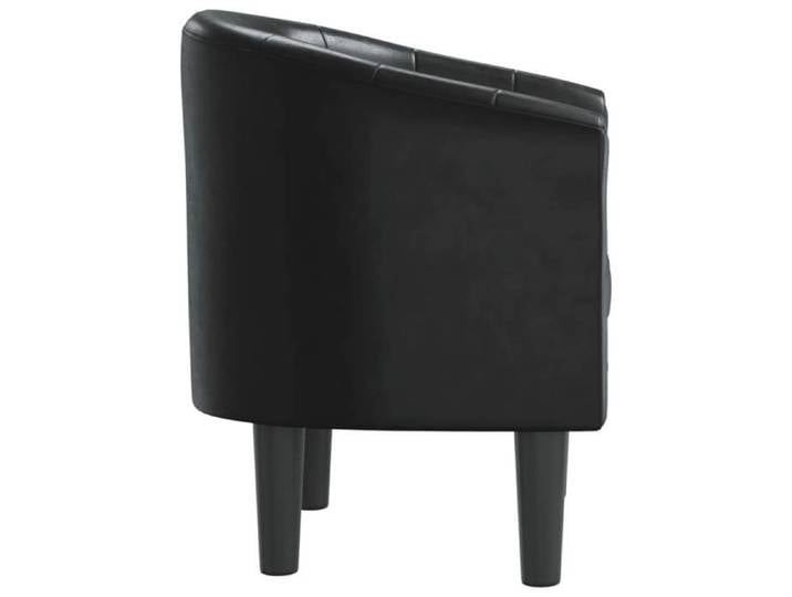 Noir CHAISE/FAUTEUIL - SARAZYJ - 70x56x68cm - Chaise cabriolet - noir - similicuir Hot16279560
