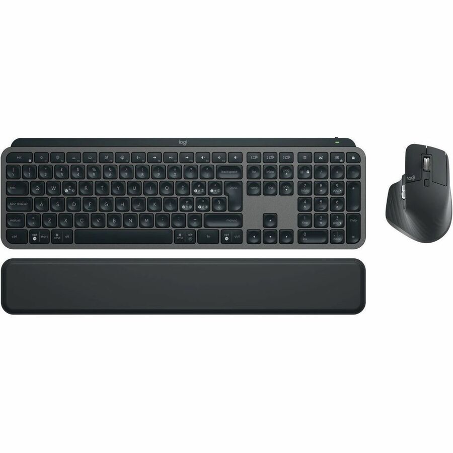 Logitech MX Keys S Combo, Kabellos, Bluetooth, Scherenschalter, QWERTY, LED, Graphit