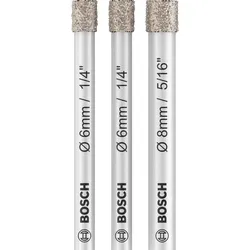 Bosch PRO Diamantbohrer-Set Expert for Ceramic (6, 6, 8 mm) - 2607011626