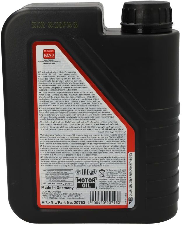 Motoröl LIQUI MOLY 20753 Synth 10W40 Street Race 1L