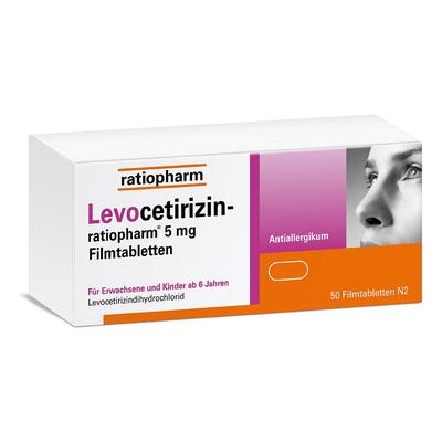 LEVOCETIRIZIN-ratiopharm 5 mg Filmtabletten 50 St