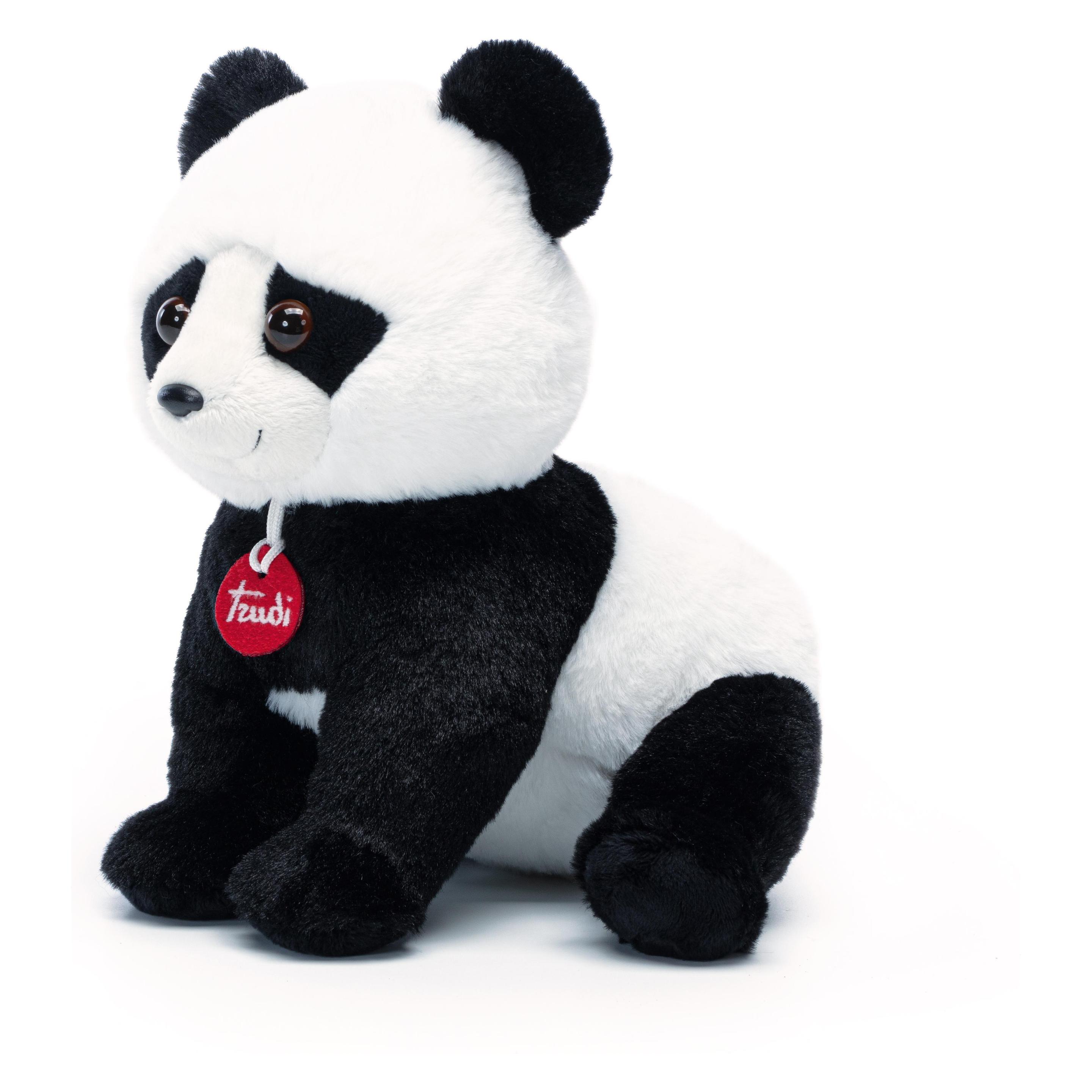 Trudi Puppies Plüschtier Panda extra weich 22 x 25 x 22 cm, Grösse M, hochwertiges Stofftier, liebevo (22 cm) (8006529194888)