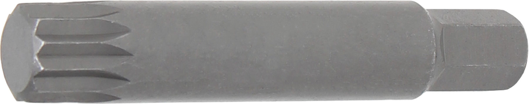 BGS Bit 4864, Länge 75 mm, Antrieb Außensechskant 10 mm (3/8"), Innenvielzahn (für XZN) M14 ; BGS technic)