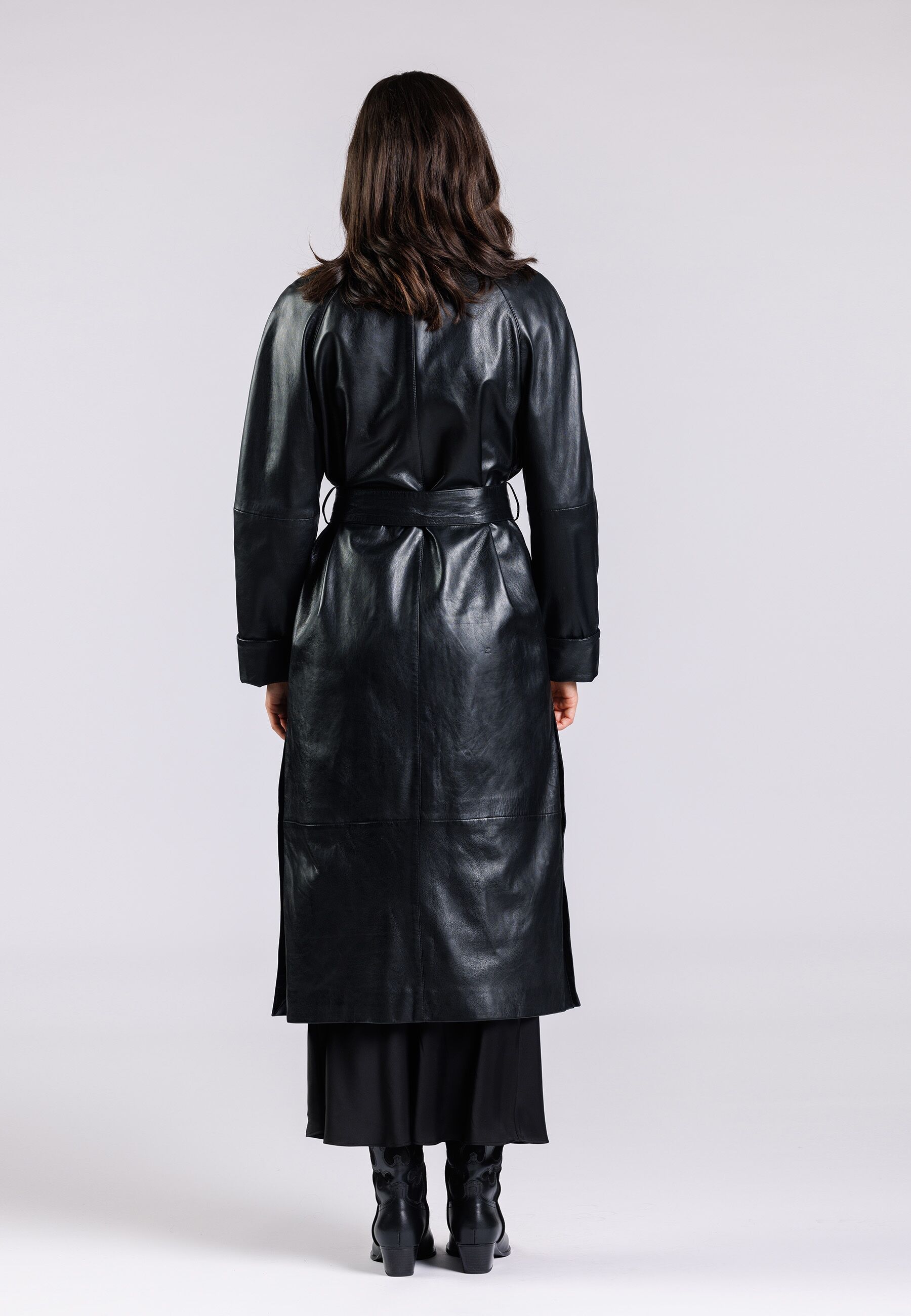 Ledermantel FREAKY NATION "My Desire-FN", Damen, Gr. S (36), schwarz, Oberstoff: 100% Leder. Futter: 100% Baumwolle, Mäntel Ledermantel schwarz S (36)