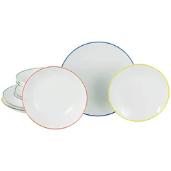 creaTable Tellerset 12-tlg LUNA COLOR LINE - B/H/T ca. 32.00x29.00x31.50