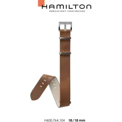 Hamilton - Khaki Aviation Band-set Leder Braun-18/18 H690.764.104 - braun