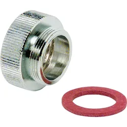 Reduzierstück Messing verchromt IG 3/4'' auf M22X1 AG