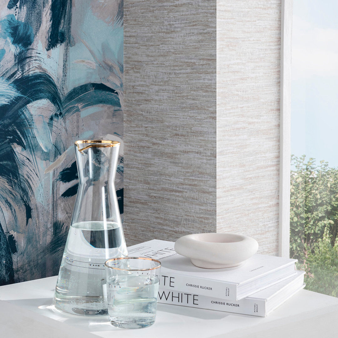 Clarke & Clarke Vivido 10.05m x 52cm Matte Wallpaper Roll Linen
