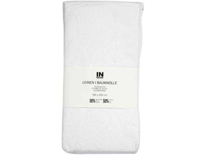 Inhouse Duvet Leinen Fifty-Fifty offwhite 160x210