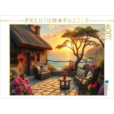 CALVENDO Puzzle Sonnenuntergang am Meer | 1000 Teile Lege-Größe 64x48cm Foto-Puzzle für glückliche Stunden