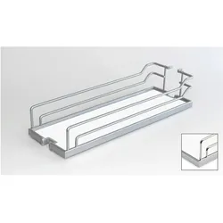 Hettich, Möbelausstattung, Arena CLASSIC Rutschstopp Tablar Dispensa Junior Slim 150 x 462 x 106 verchromt (1 Stk.)