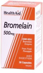 Health Aid Bromelina 500Mg 30 VCaps