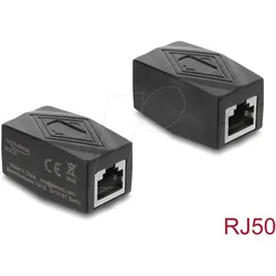 DELOCK 90839 - Adapter Kupplung, RJ50 Buchse zu Buchse, schwarz