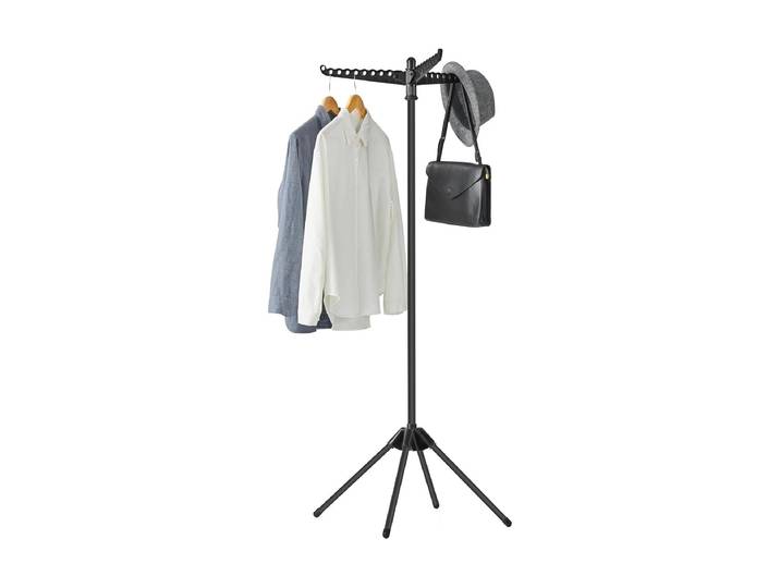 Wäscheständer SONGMICS 1,5 m , schwarz, Edelstahl, Kunststoff, Wäscheständer, Wäscheständer